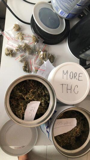 Zabezpieczona marihuana