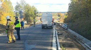 Miejsce zdarzenia drogowego koło m. Więckowo