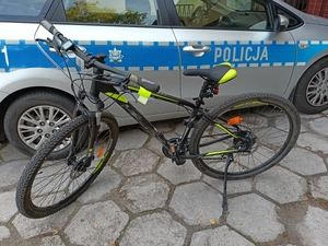 rower przy radiowozie