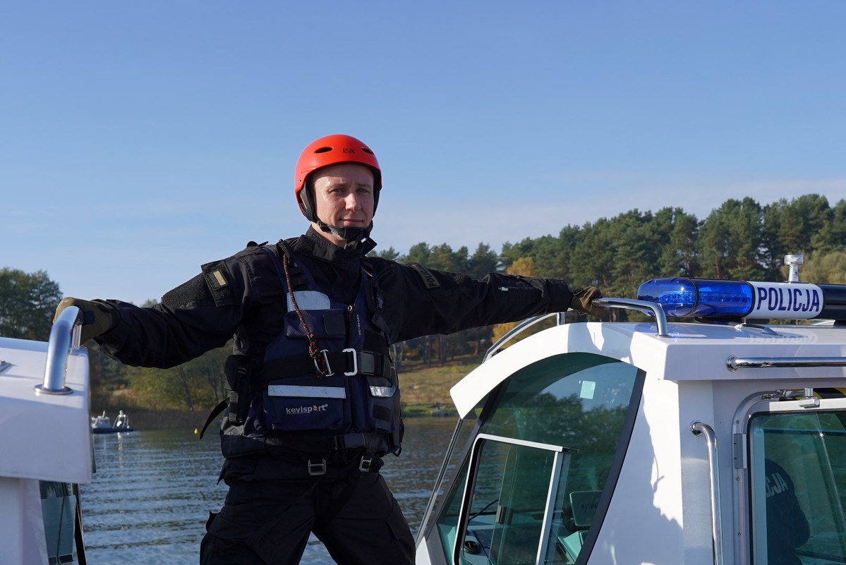 Policjanci podczas szkolenia