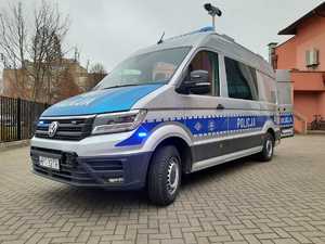 Nowy radiowóz VW Crafter w KPP Braniewo