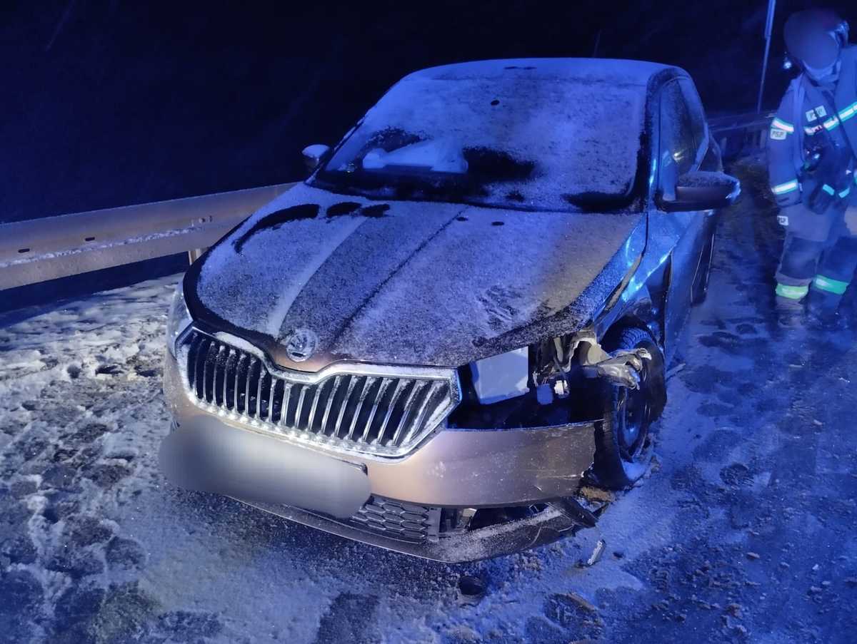 Miejsce wypadku i służby na miejscu