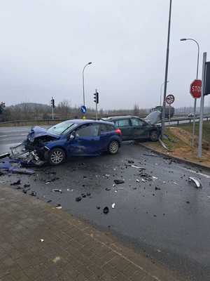 Kolizja na obwodnicy Mrągowa