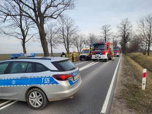 służby ratunkowe na miejscu zdarzenia