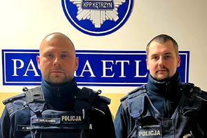 post. Paweł Majewski i post. Michał Jastrzębowski