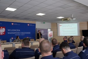 Uczestnicy szkolenia podczas wykładu