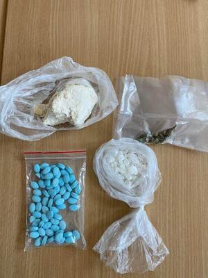 Zabezpieczone narkotyki amfetamina, mefedron i ekstazy