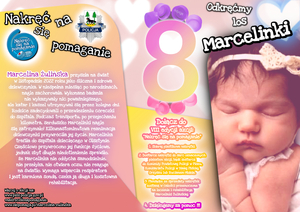 Plakat zbiórki nakrętek