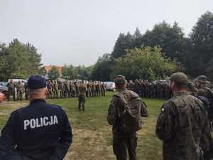 Wspólne szkolenie policjantów, żołnierzy, ratowników, a także pracowników Nadleśnictwa Iława