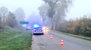 Miejsce zdarzenia drogowego na DW 538