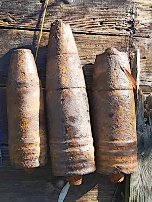 Niewybuchy znalezione w jeziorze Jeziorak