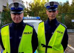 od lewej asp. Marcin Majewski oraz asp. szt. Dariusz Kamiński