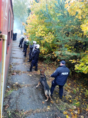 policjanci podczas ćwiczeń