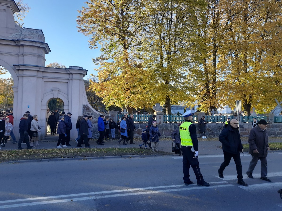 Policjanci podczas działań