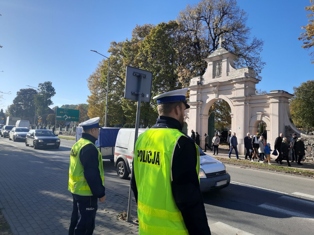 Policjanci podczas działań