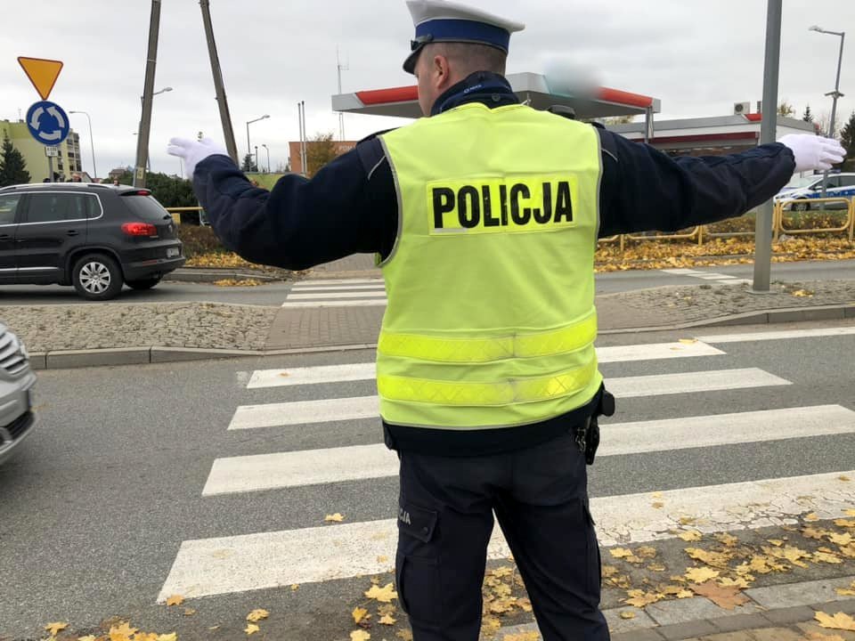 policjanci podczas działań