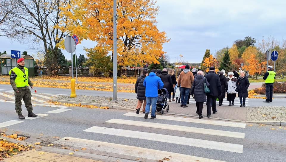 policjanci podczas działań