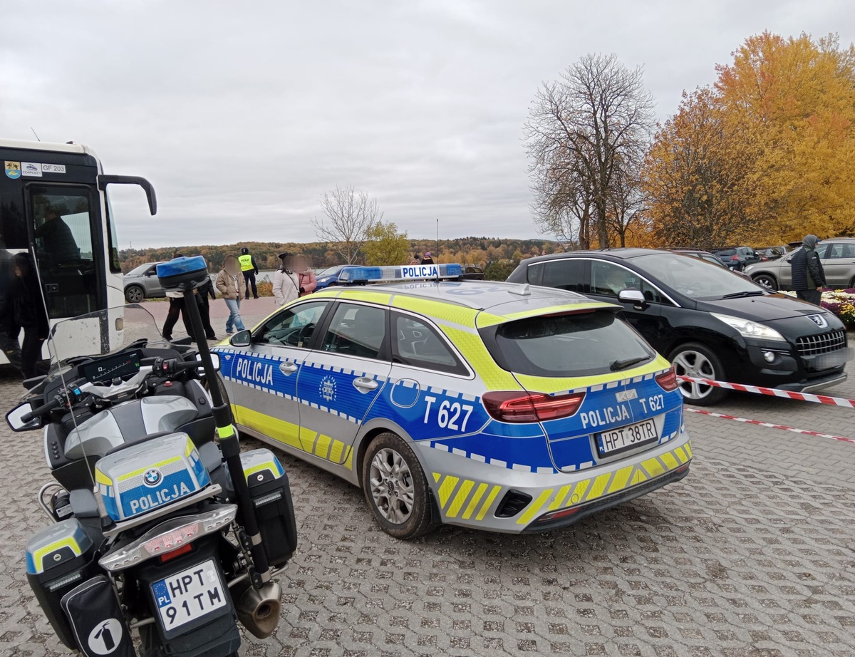 policjanci podczas działań