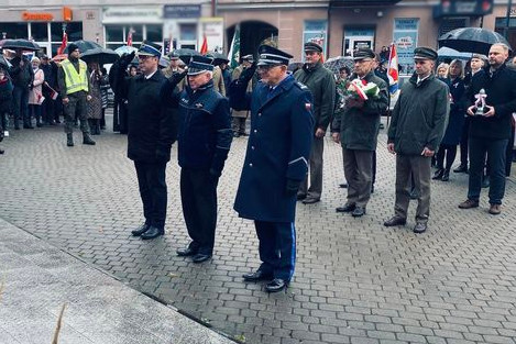 Uczestnicy uroczystości w Olecku