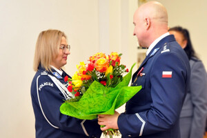 podinsp. Barbara Krzyżewska i insp. Dariusz Ślęzak
