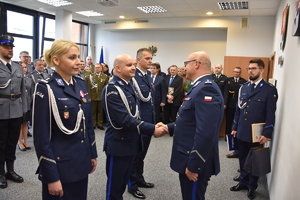 Komendant podczas pożegnania