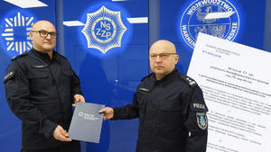 mł. insp. Paweł Krauz i mł. insp. Sławomir Koniuszy