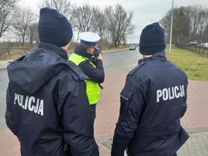 Policjanci podczas służby
