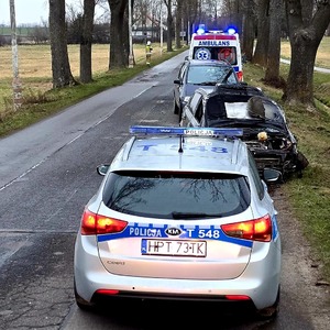 Zdarzenie drogowe Korsze - Glitajny