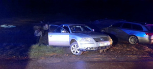 Kolizja drogowa w m. Szczepkowo - Giewarty spowodowana przez nietrzeźwego kierującego