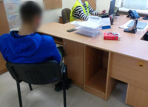 zatrzymany mężczyzna