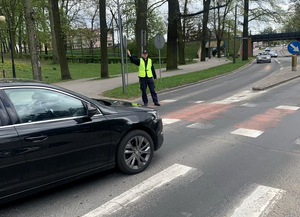 Dzielnicowy na miejscu zdarzenia