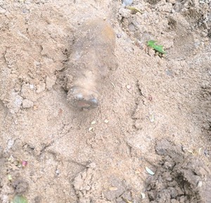 Zabezpieczony niewybuch