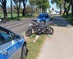 Zdarzenie z udziałem motocyklisty