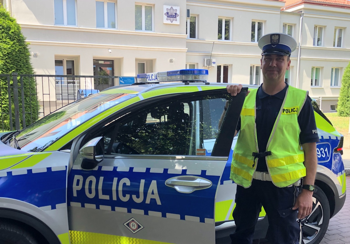 Policjant, który ratował kobietę