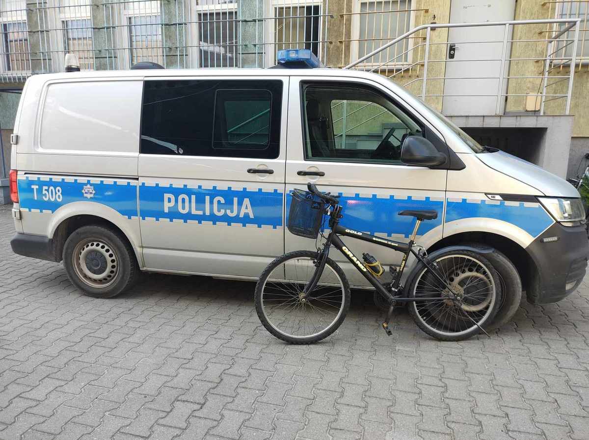 Odzyskany przez policjantów rower