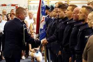 Uczestnicy uroczystego ślubowania