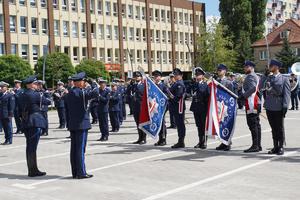 Funkcjonariusze podczas obchodów Święta Policji