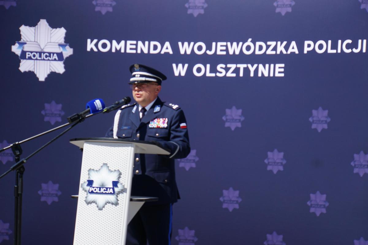 funkcjonariusze podczas obchodów Święta Policji