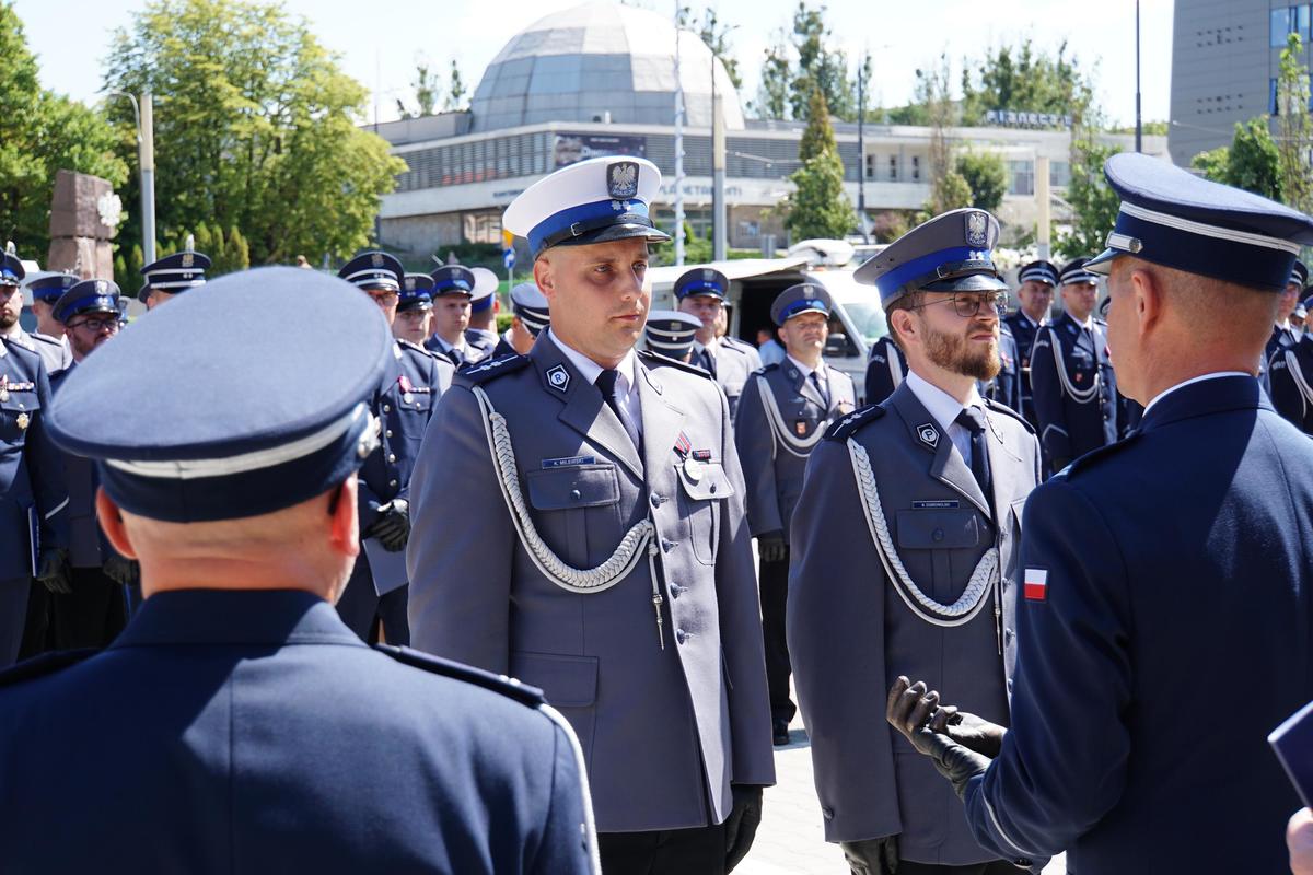 funkcjonariusze podczas obchodów Święta Policji