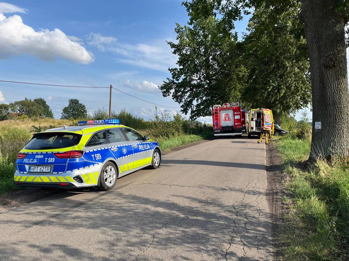 Policjanci na miejscu zdarzenia