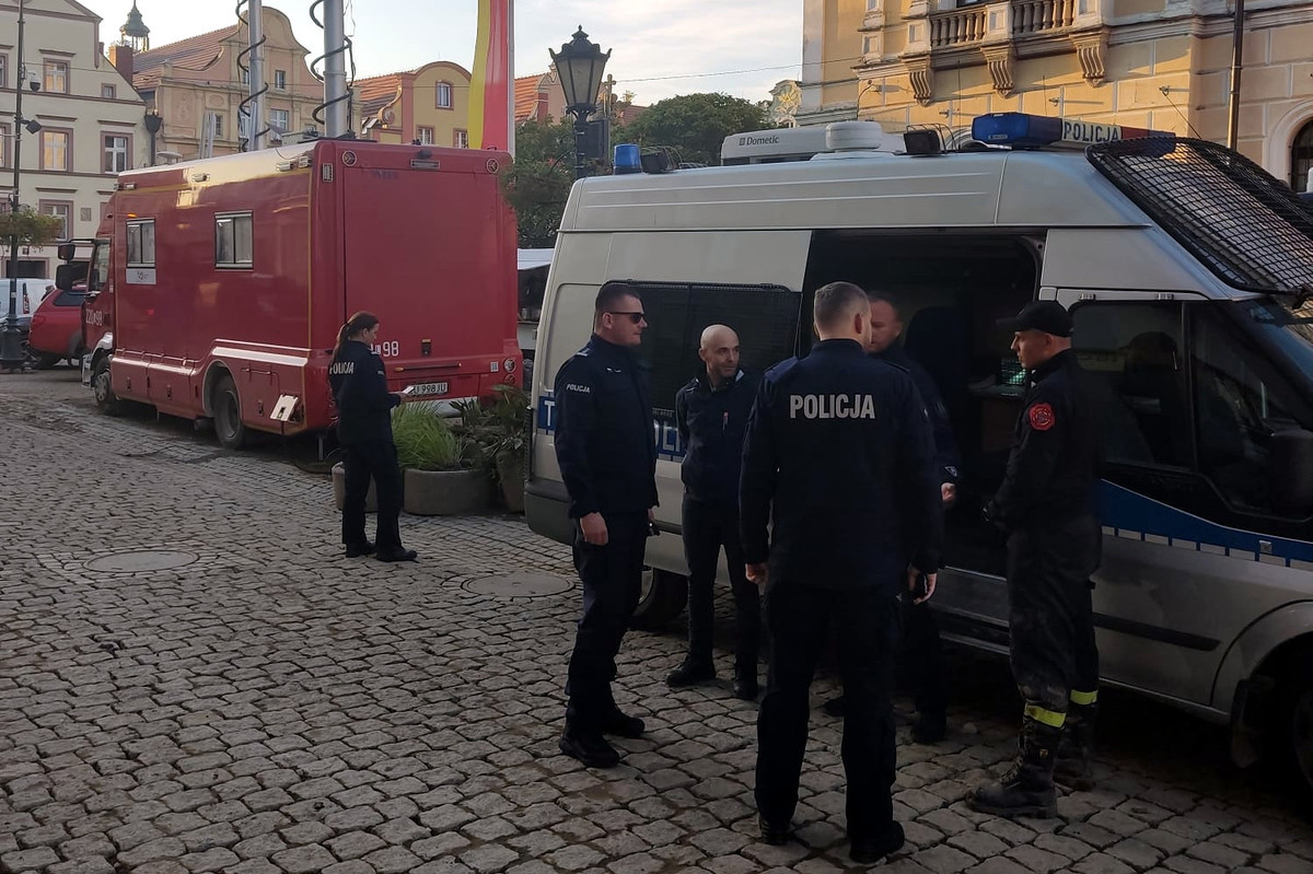 insp. Radosław Drach podczas spotkania z policjantami OPP w Olsztynie