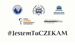 Logo kampanii #JestemTuCZEKAM