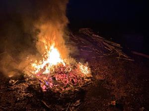 palące się śmieci