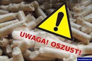 Uwaga oszust! W tle pellet.