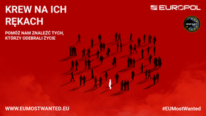 "Krew na ich rękach" - plakat  akcji