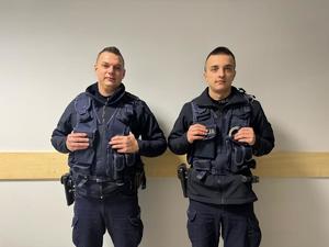 Post. Dawid Lipiński i st. post. Jakub Lizun