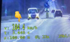 Pojazd, który przekroczył prędkość.