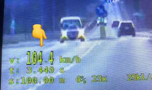 Pojazd, który przekroczył prędkość.