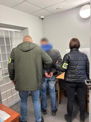 zatrzymany męzczyzna