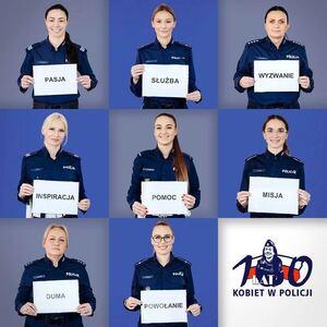 Kolaż zdjęć policjantek
